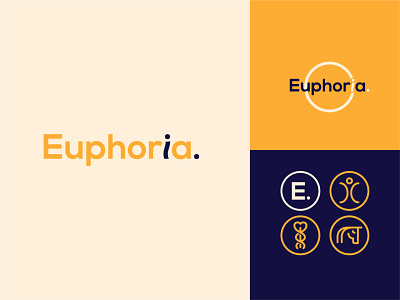 Euphoria Osteopaths Logo branding design logo typography