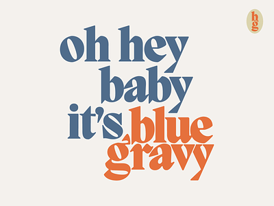 Blue Gravy branding design logo typography