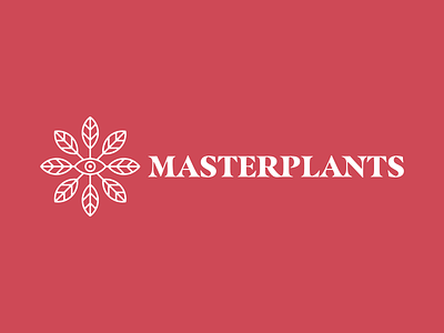 Masterplants branding design illustration illustrator logo typography