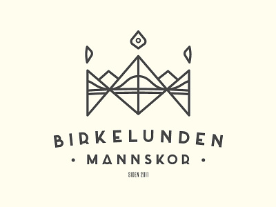 Birkelunden Mannskor logo WIP choir logo norway