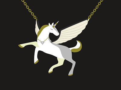 Unicorn Necklace jewellery lasercut necklace unicorn