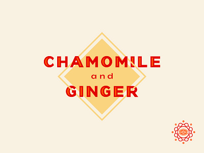Fitch Brew Co. sparkling tea chamomile & ginger branding design icon illustration illustrator line art typography vector