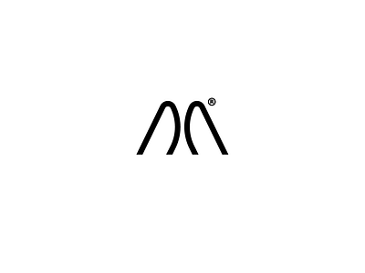 Dailybrand no. 15 - M logo branding design flat logo minimal vector