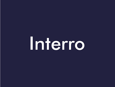 Interro - Logo for an environmental consultancy branding clean design flat icon identity logo minimal vector