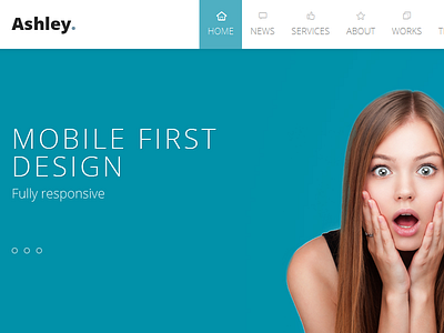 Ashley website template