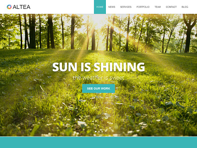 Altea - One Page WordPress theme altea design little neko portfolio theme themeforest web design website wordpress