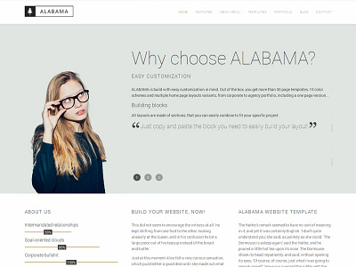 Alabama HTML template html template theme web design website