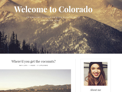 Colorado Blog theme blog little neko theme wordpress