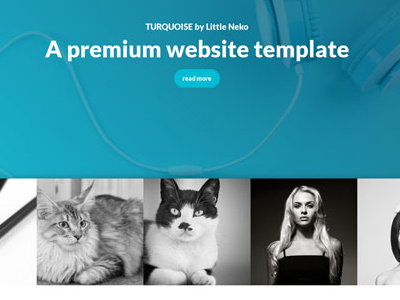 Turquoise html template theme web web design website