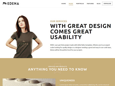 Edena WordPress - About Page design edena little neko theme themeforest web design website wordpress