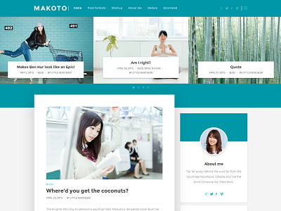 Makoto WordPress blog theme