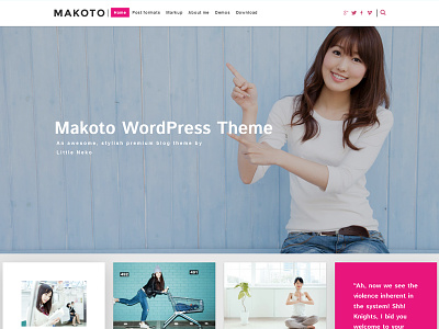 Makoto demo 2 theme webdesign wordpress theme