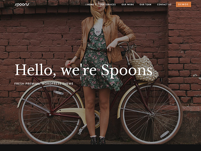 Spoons One Page business envato little neko theme themeforest ui ux web design wordpress
