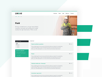 Lineas job page