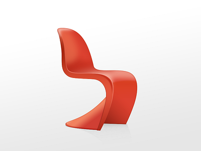 Panton Chair by Thiago Sanchez on Dribbble