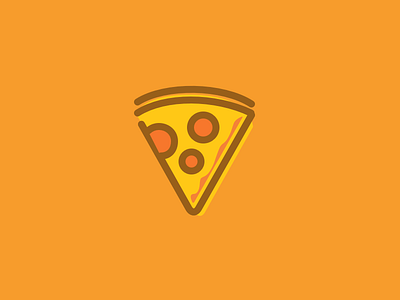 It's Pizza time cheese food icon pizza