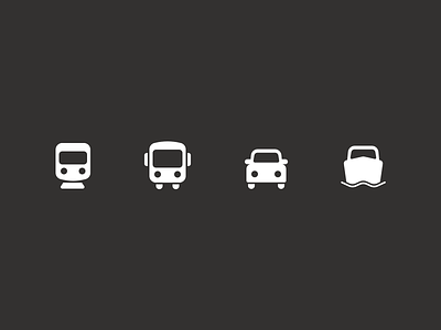 Transport icons icons icons set travel app