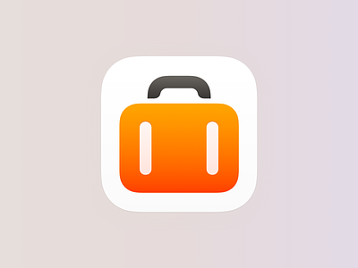 App Icon for Tripsy 2.0 app app icon ios suitcase trip