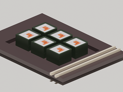 Sushi roll blender3d render sushi sushi roll tutorials