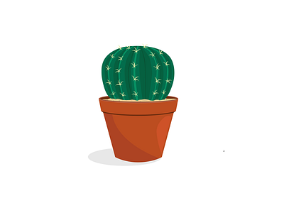 cacti round 2d art art cacti cactus cartoon desert design flat graphic design icon illustration illustration design plant vector