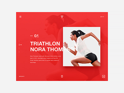 Triathlon Running Practice app color flat grid line running simple sport ui ux web