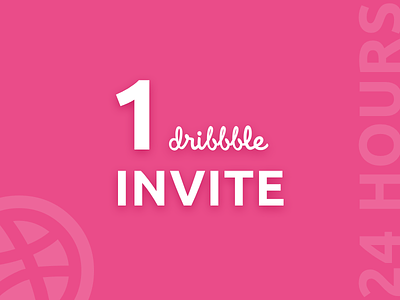 1 Dribbble Invite dribbble invite