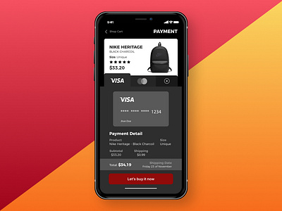 Credit Card Checkout - Daily UI #002 002 app daily ui design iphone x ui ux