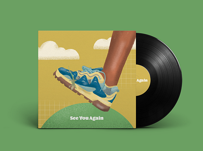 See You Again - Tyler the Creator Vinyl Record Cover Art branding graphicdesign illustration see you again sneaker tyler the creator typography vinyl cover