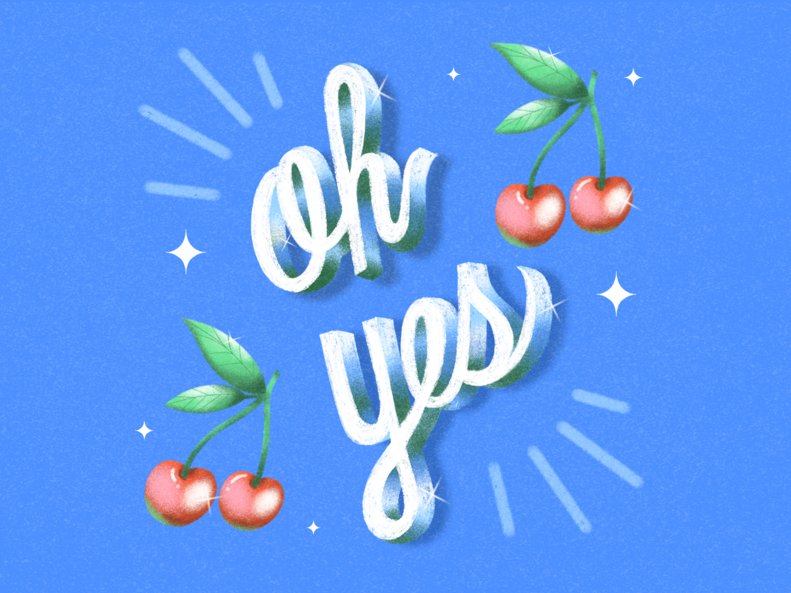 Oh Yes gif graphic design hand lettering illustration lettering motion graphics oh yes type typography