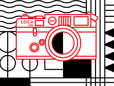 Leica M6 camera film camera graphic design graphic designer illustration leica lineart vector vectorart