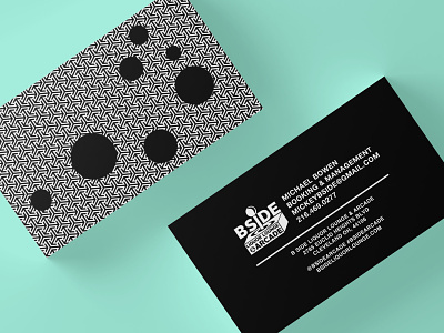 B-Side Business Card arcade business card cleveland design graphic design pattern video games