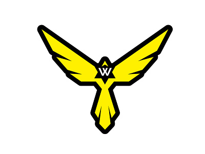 Wade Phoenix Logo branding graphic design illustrator illustrator art illustrator cc logo phoenix star vector w yellow