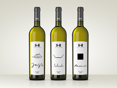 Artist White Wine label packaging design whitewine wine