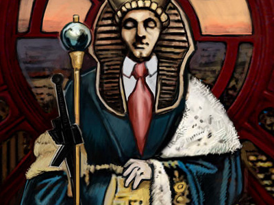 The Emperor (IV) illustration tarot