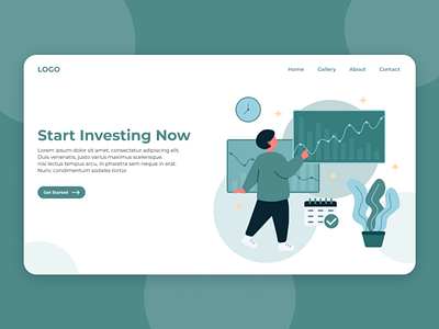 Investment Website Illustration