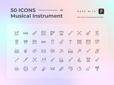 Musical Instrument Icon Pack