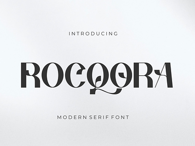 Rocqora Serif Font classic font elegant font font modern font serif font