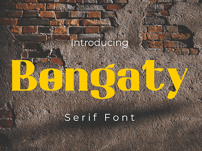Bongaty Serif Font display font elegant font modern font serif
