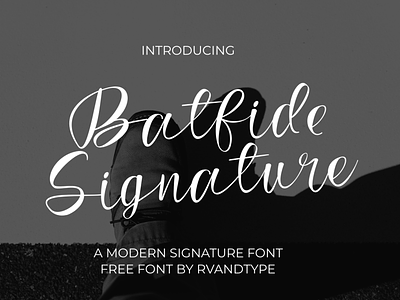 Batfide Signature calligraphy font script