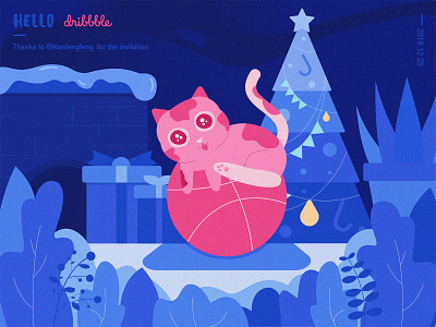 Hello Dribbble design illustration