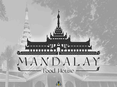 Mandalay Food House bixel branding creative design food house logo mandalay