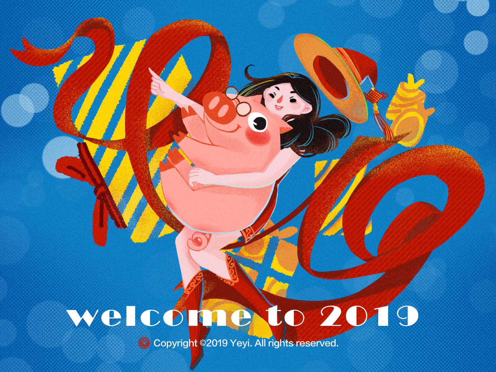 Welcome to 2019 illustration