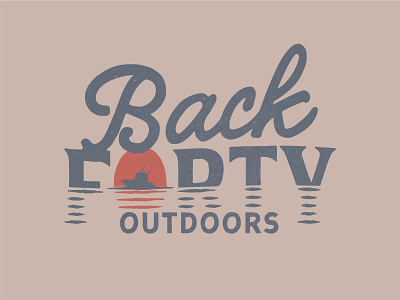 Back Forty Outdoors apparel boat branding deep sea fishing ocean outdoor outdoors shirt sunset texas vintage