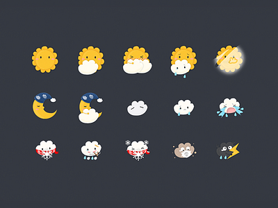 cute weather icons weather icons
