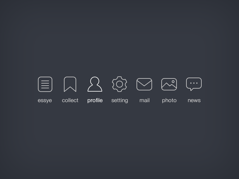 Thin Line Icons by Chiao on Dribbble
