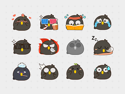 crow emoji emoji stickers