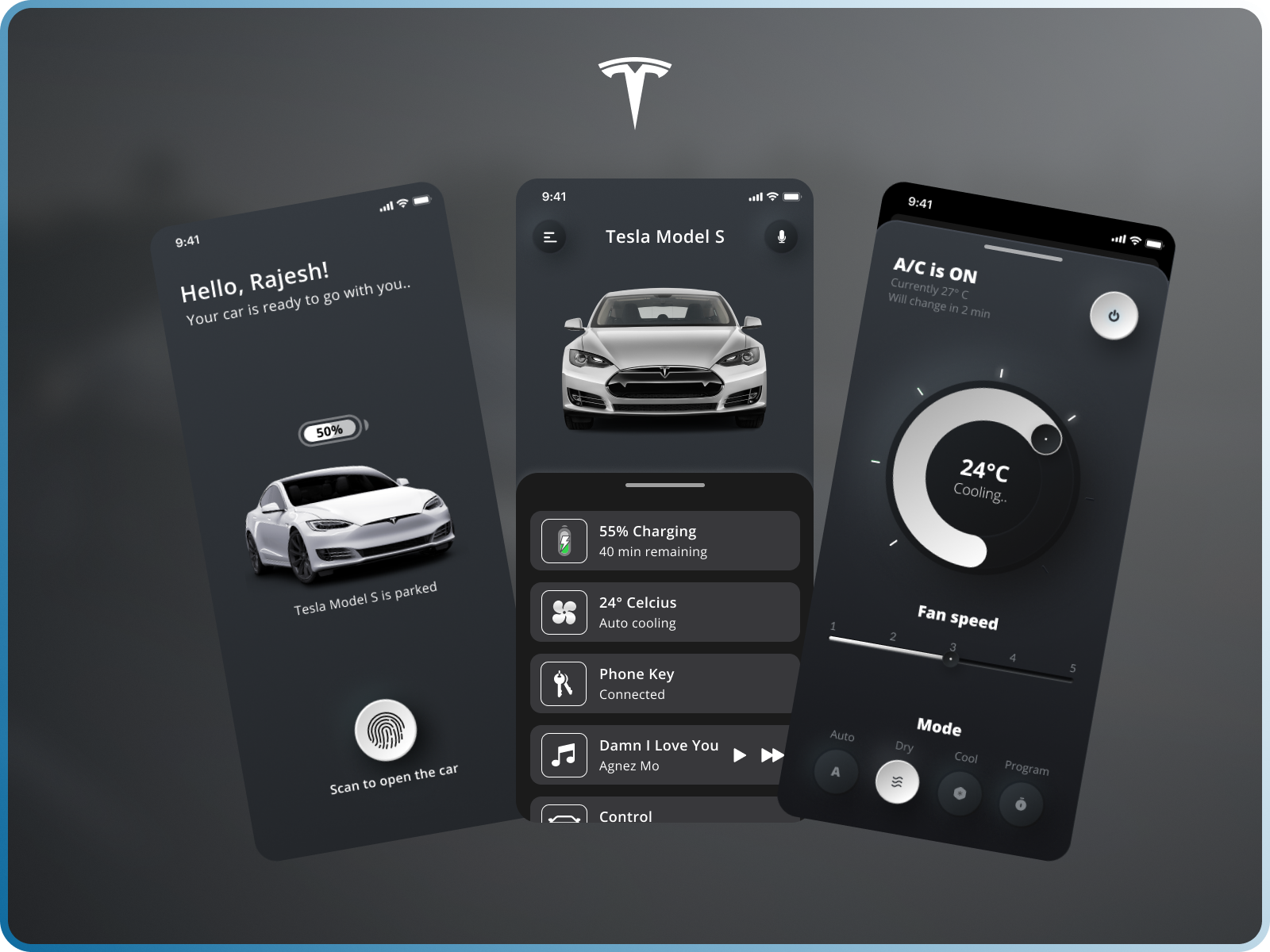 Tesla UI Toggle Buttons by Jos van Weesel on Dribbble