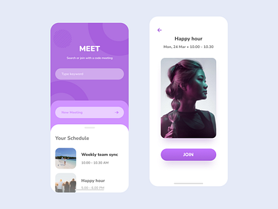 Meeting App design modern simple simple design startup ui uidesign uiux uxd white background yogyakarta