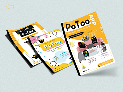 Potoo Flyer design flyer illustration print
