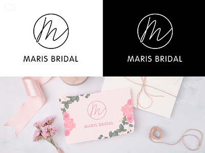 Maris Bridal branding bridal design logo maris